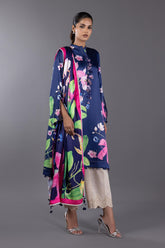 Stitched Satin Shirt + Dupatta