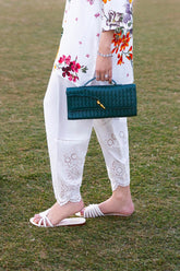 Stitched Lawn Embroidered Skinny Shalwar