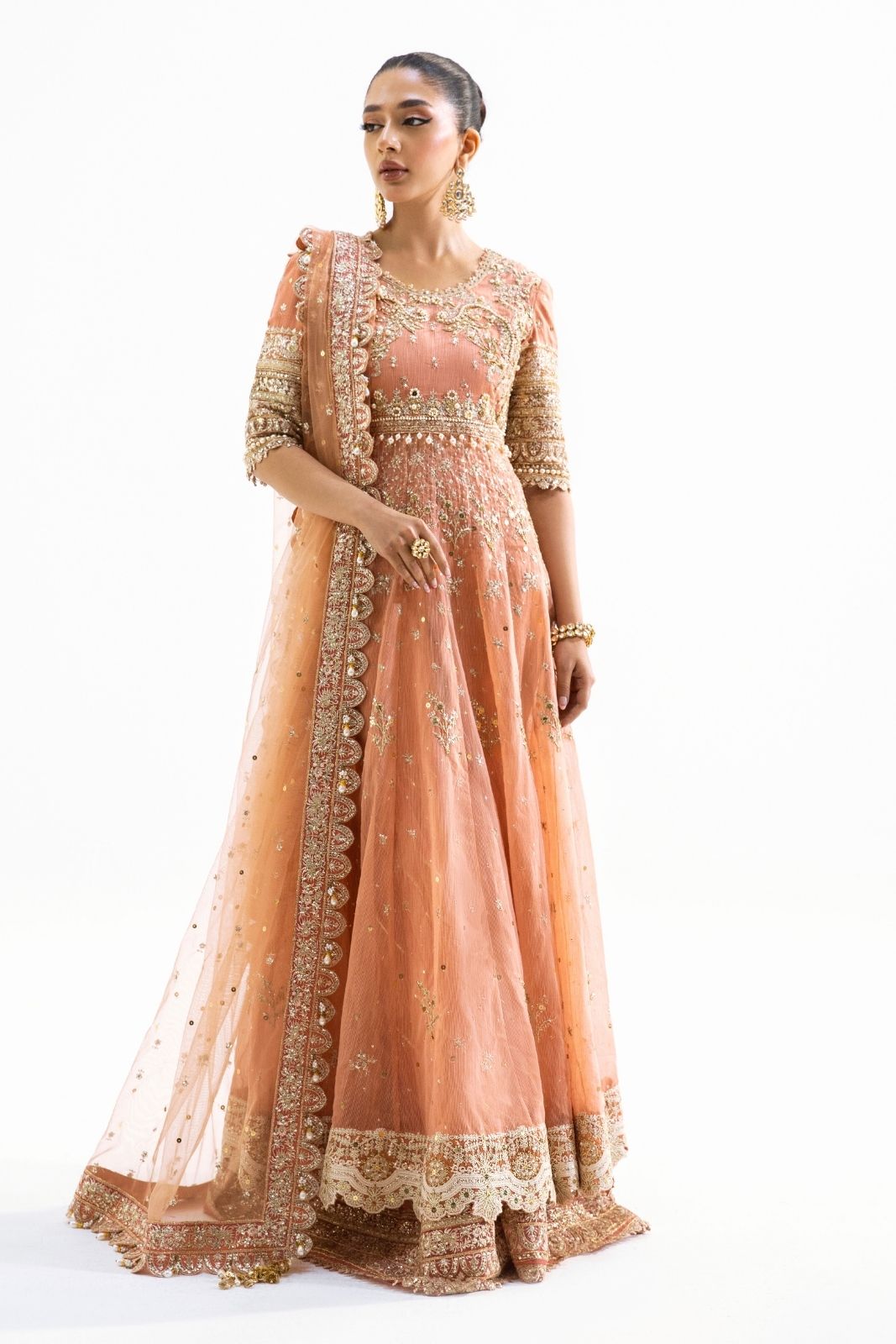 Unstitched 3 Piece Woven Net Suit