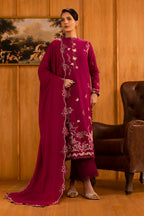 Unstitched Slub Muzlin 3 Piece Suit