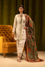 Unstitched Linen Muzlin 3 Piece Suit