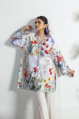 Stitched Blended Jacquard Printed Shirt