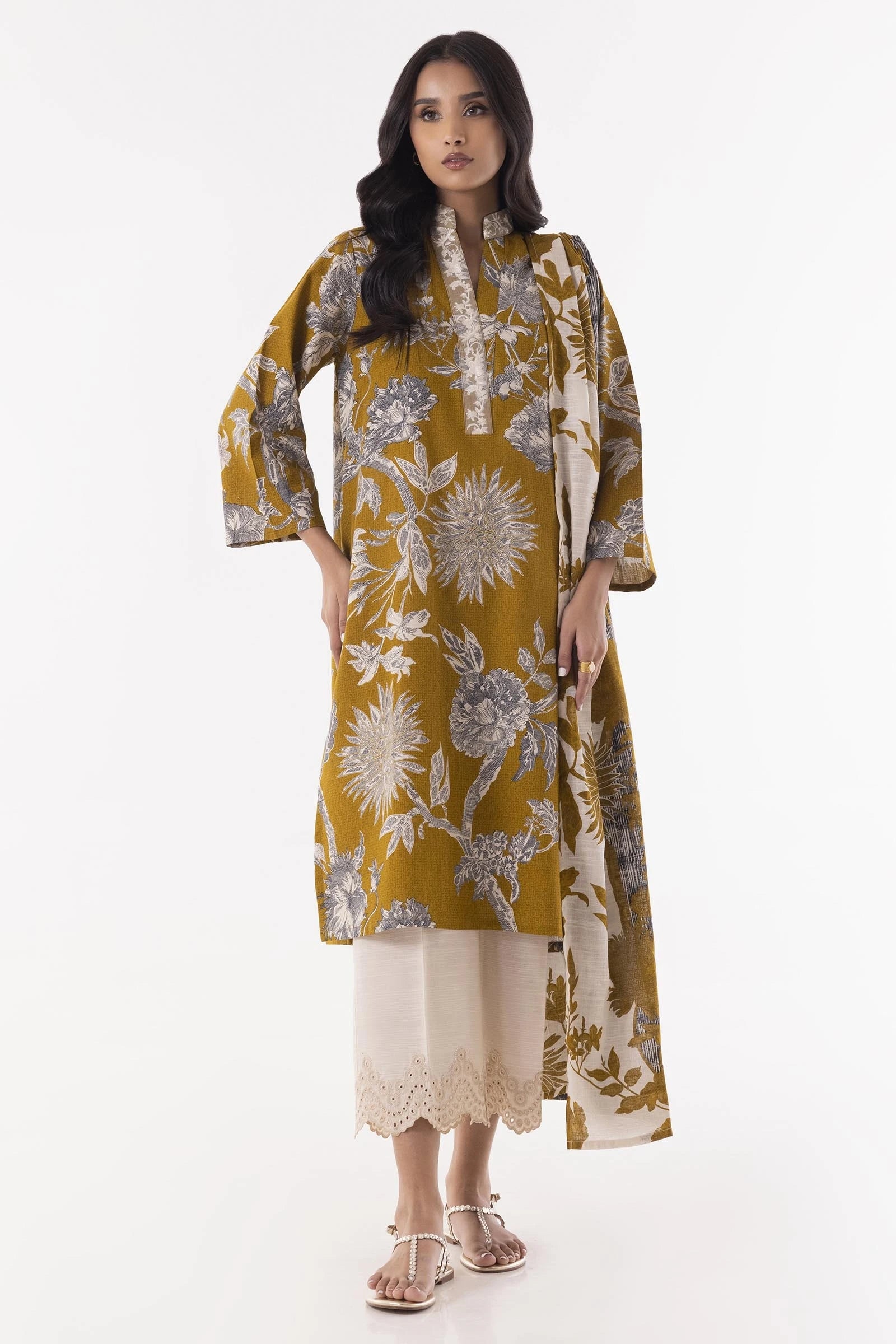Stitched Multi Printed Shirt + Dupatta Main image