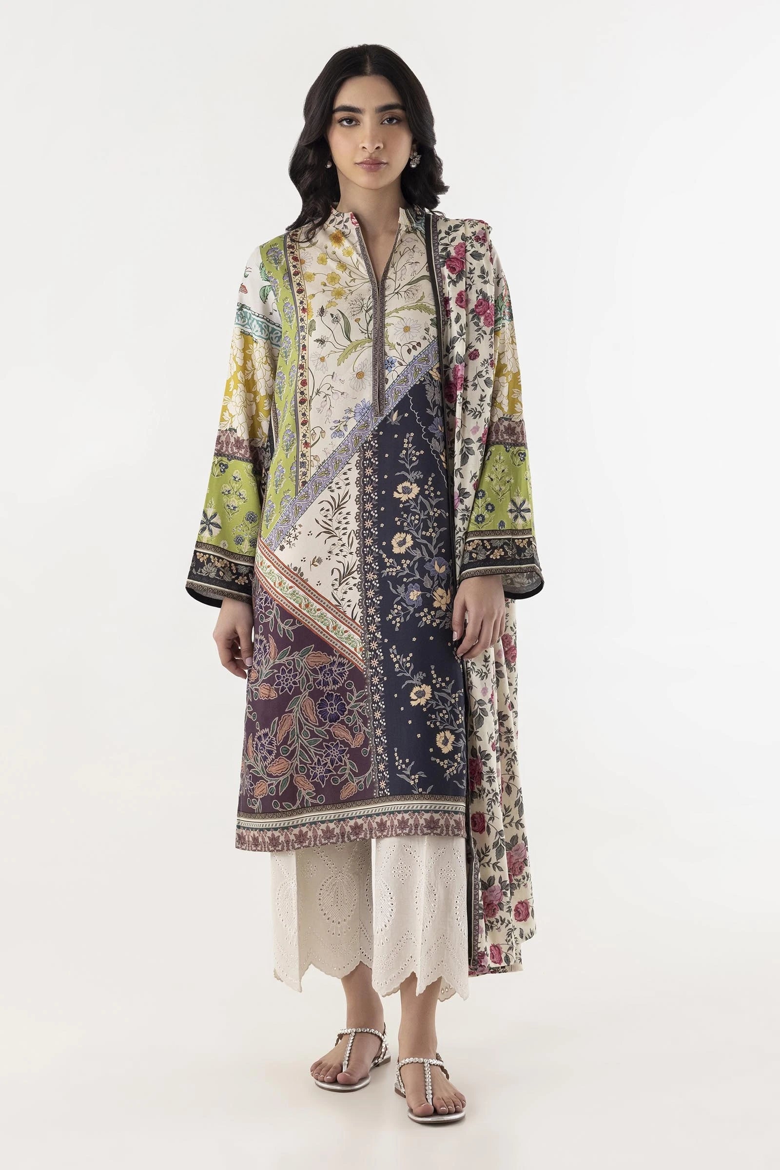 Stitched Multi Printed Shirt + Dupatta Main image