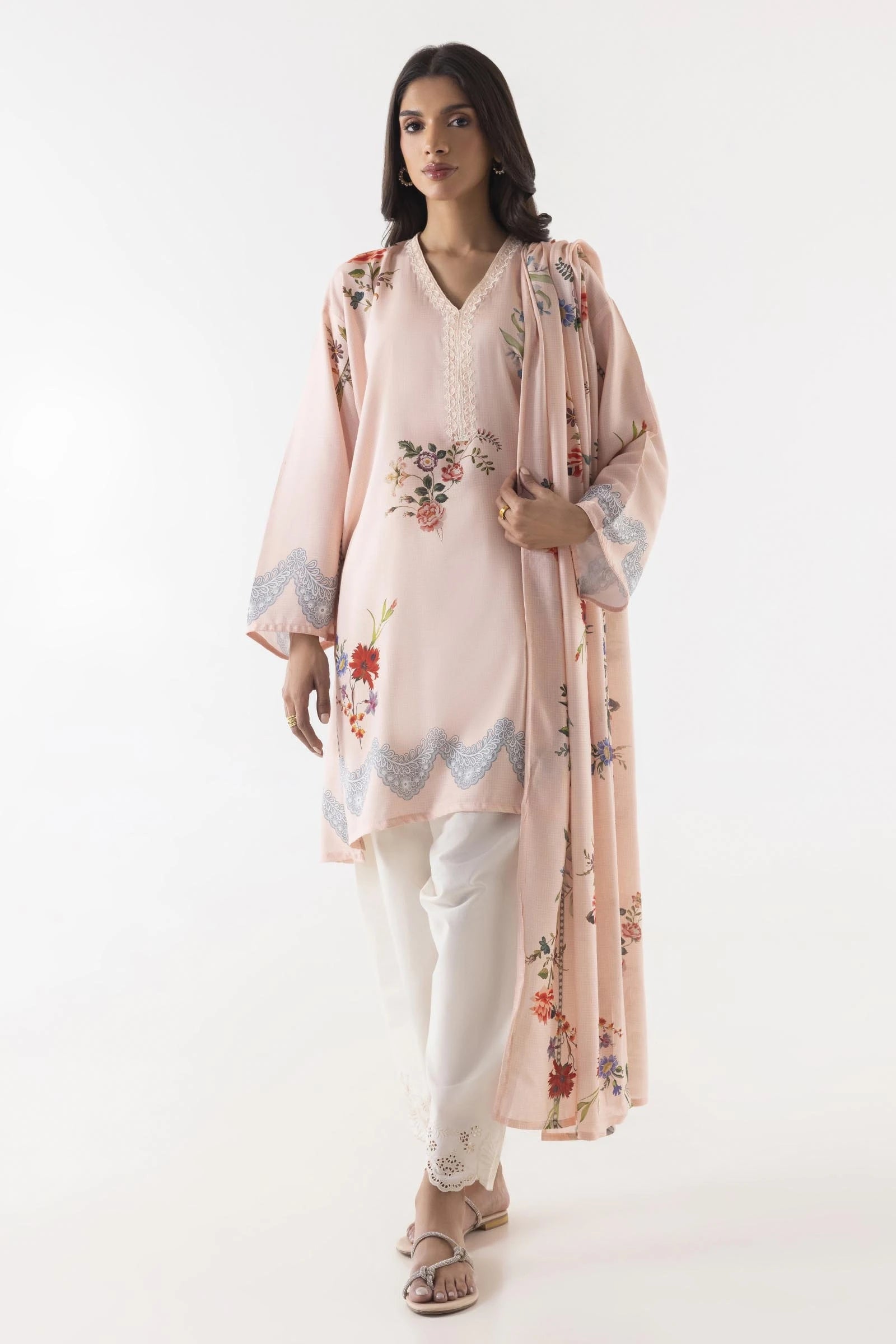 Stitched Multi Printed Shirt + Dupatta Main image