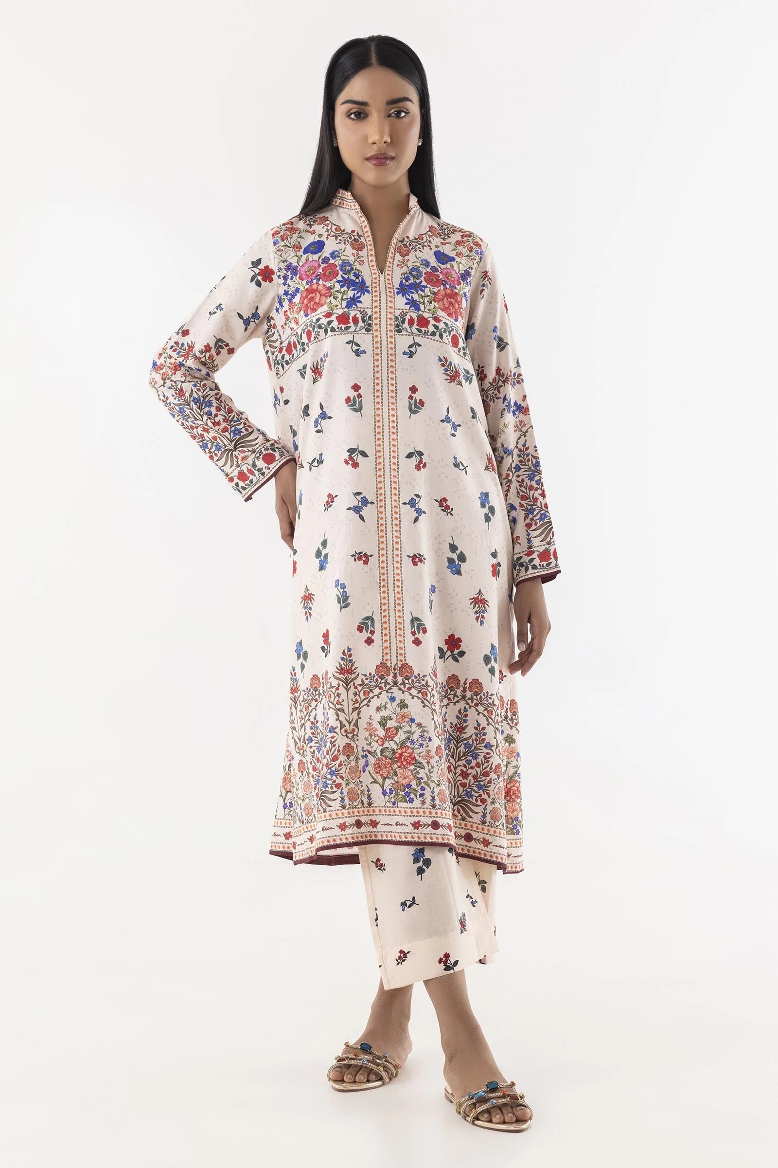 Stitched Multi Printed Shirt + Culotte Main image
