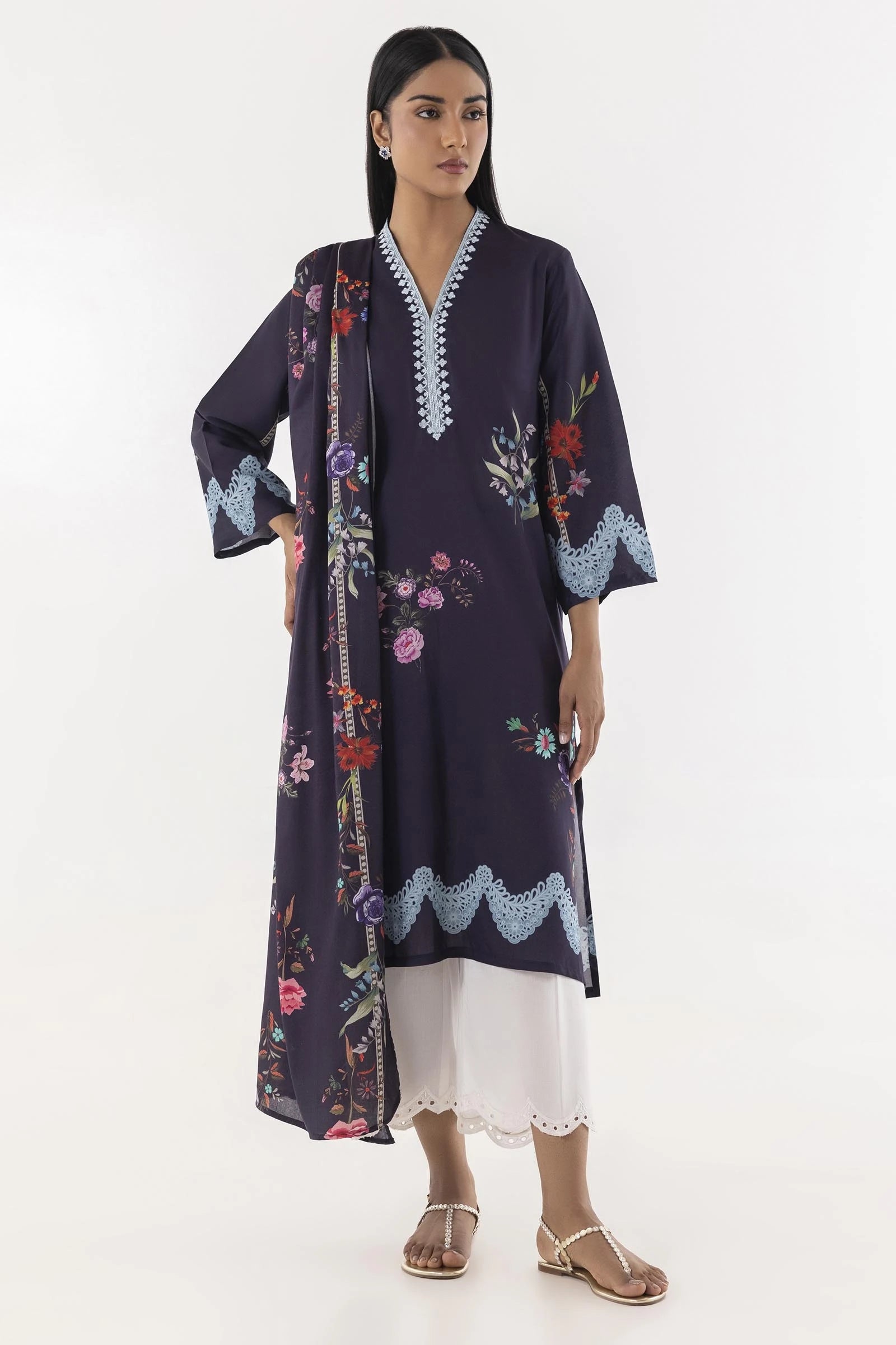 Stitched Multi Printed Shirt + Dupatta Main image