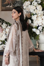 Unstitched Embroidered Organza Suit