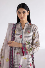 Stitched Mahay Lawn Shirt + Dupatta
