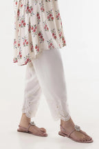 Stitched Embroidered Linen Skinny Shalwar