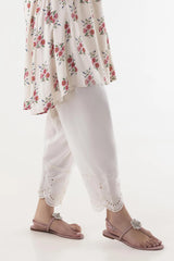 Stitched Embroidered Linen Skinny Shalwar