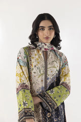 Stitched Multi Printed Shirt + Dupatta