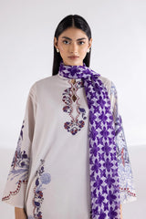 Stitched Mahay Lawn Shirt + Dupatta