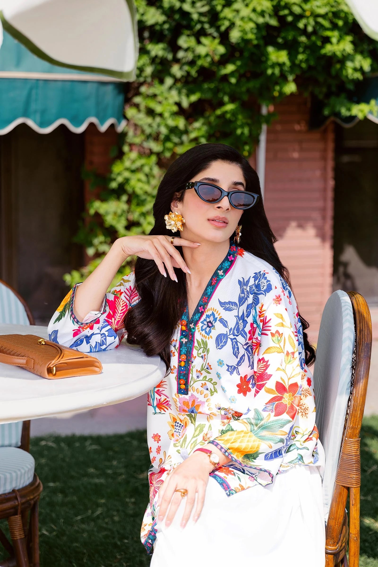 Stitched Blended Jacquard Printed Shirt