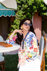Stitched Blended Jacquard Printed Shirt