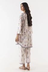 Stitched Blended Jacquard Printed Shirt + Culotte