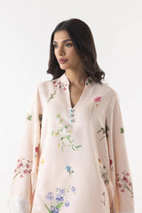 Stitched Blended Jacquard Shirt + Culotte