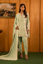 Unstitched Slub Muzlin 3 Piece Suit
