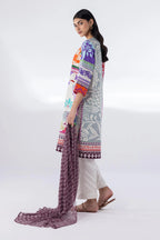 Stitched Mahay Lawn Shirt + Dupatta