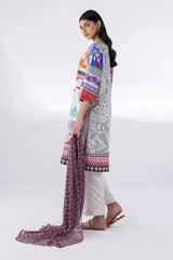 Stitched Mahay Lawn Shirt + Dupatta