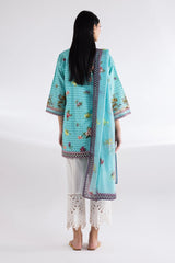 Stitched Mahay Lawn Shirt + Dupatta