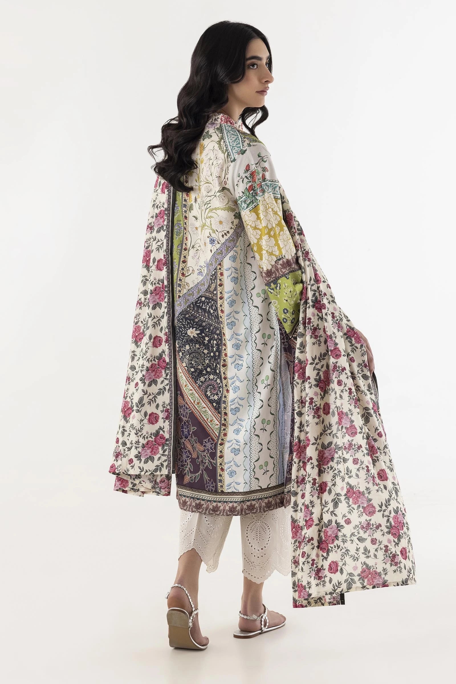 Stitched Multi Printed Shirt + Dupatta