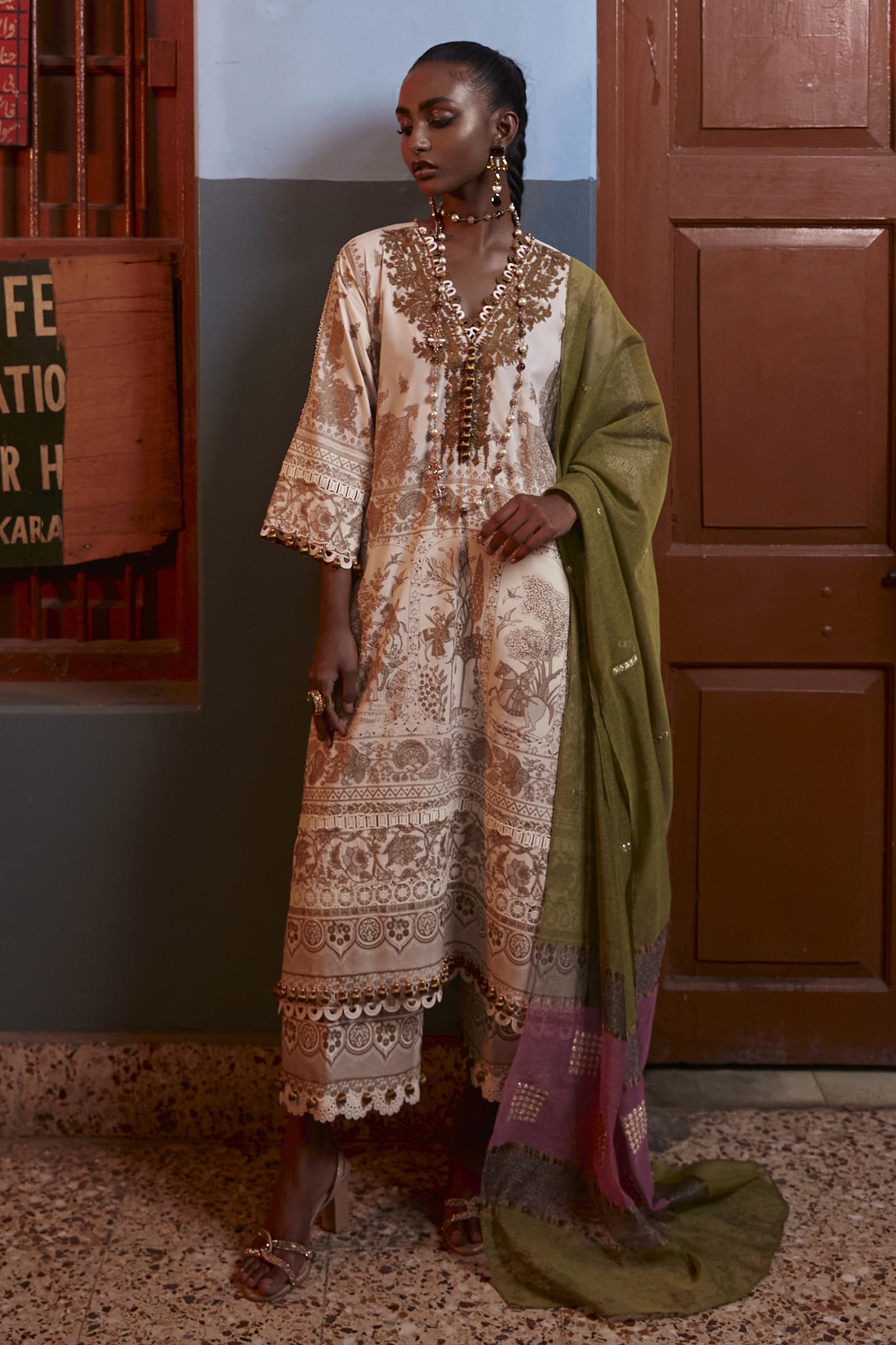 Unstitched Printed Lawn Suit