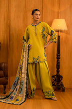 Unstitched Slub Muzlin 3 Piece Suit