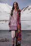 Unstitched Printed 2 Piece Slub Suit