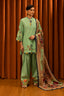 Unstitched Slub Muzlin 3 Piece Suit