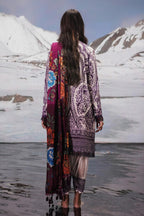 Unstitched Printed 2 Piece Slub Suit