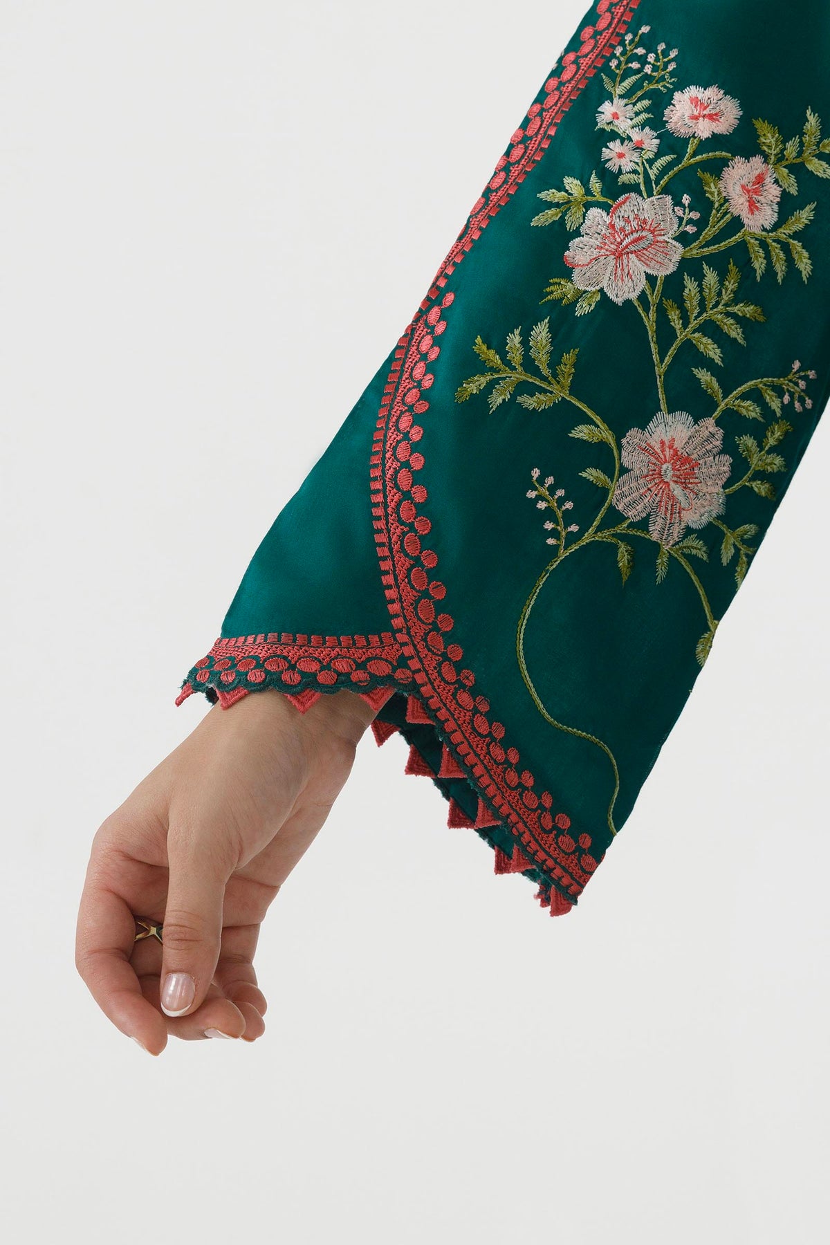 Stitched Embroidered Lawn Suit