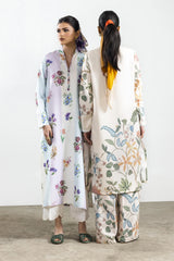 Stitched Blended Jacquard Shirt + Culotte