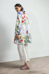 Stitched Blended Jacquard Printed Shirt
