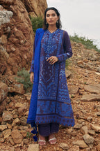 Unstitched Embroidered Muzlin Slub Suit