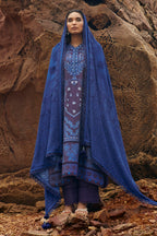 Unstitched Embroidered Muzlin Slub Suit