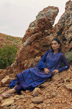 Unstitched Embroidered Muzlin Slub Suit