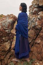 Unstitched Embroidered Muzlin Slub Suit