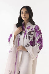 Stitched Blended Jacquard Printed Shirt + Culotte