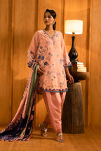 Unstitched Slub Muzlin 3 Piece Suit