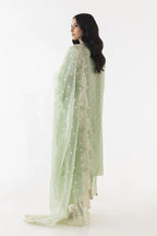 Stitched Brochia Embroidered Shirt + Culotte + Dupatta