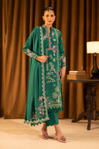 Unstitched Slub Muzlin 3 Piece Suit