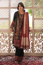 Unstitched Embroidered Raw Silk Suit