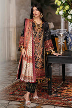 Unstitched Embroidered Raw Silk Suit