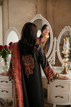 Unstitched Embroidered Raw Silk Suit