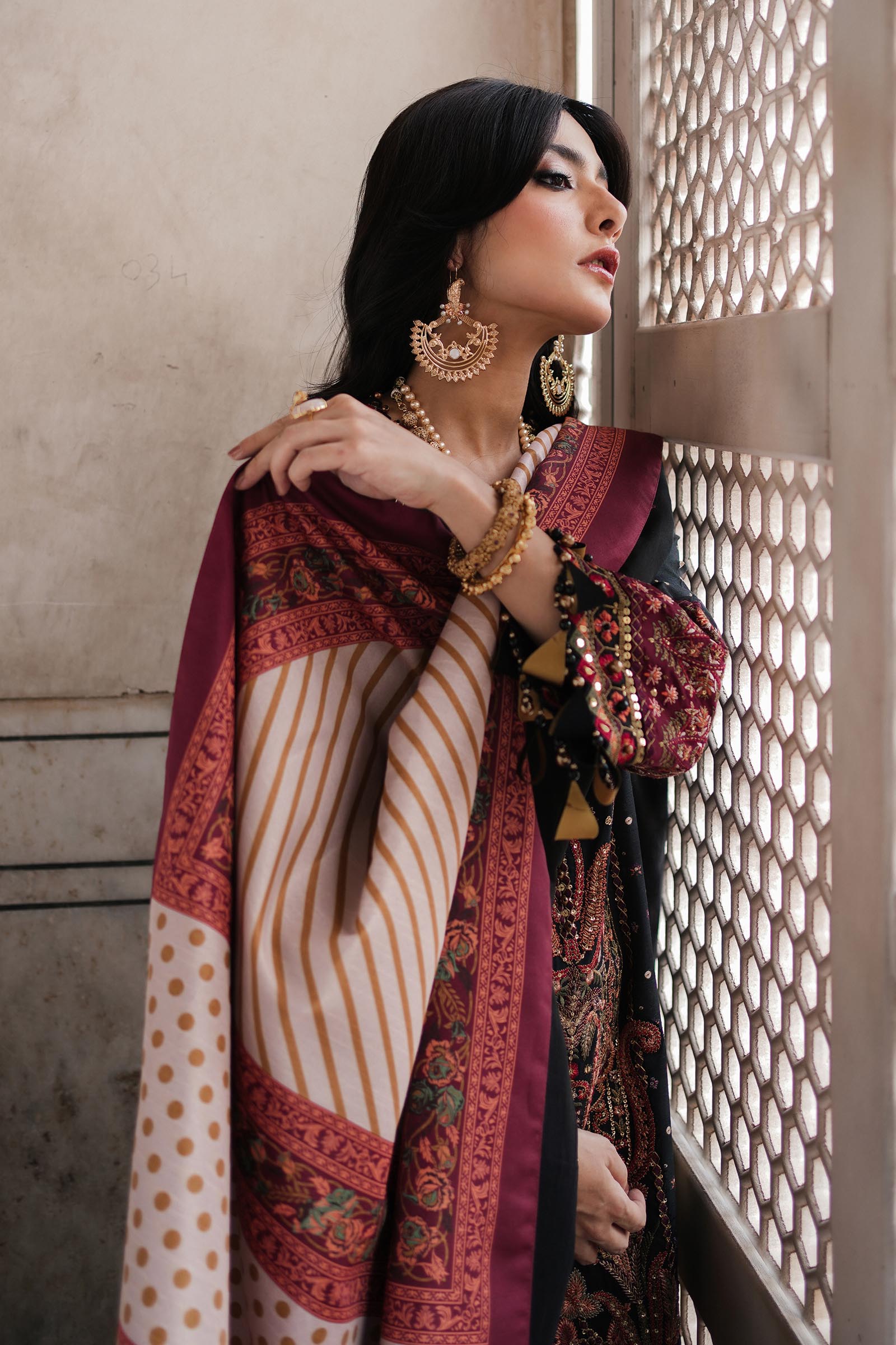 Unstitched Embroidered Raw Silk Suit