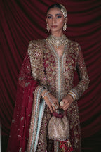 B-384 (Garnet Mukesh Bridal)
