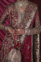 B-384 (Garnet Mukesh Bridal)