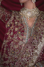 B-384 (Garnet Mukesh Bridal)