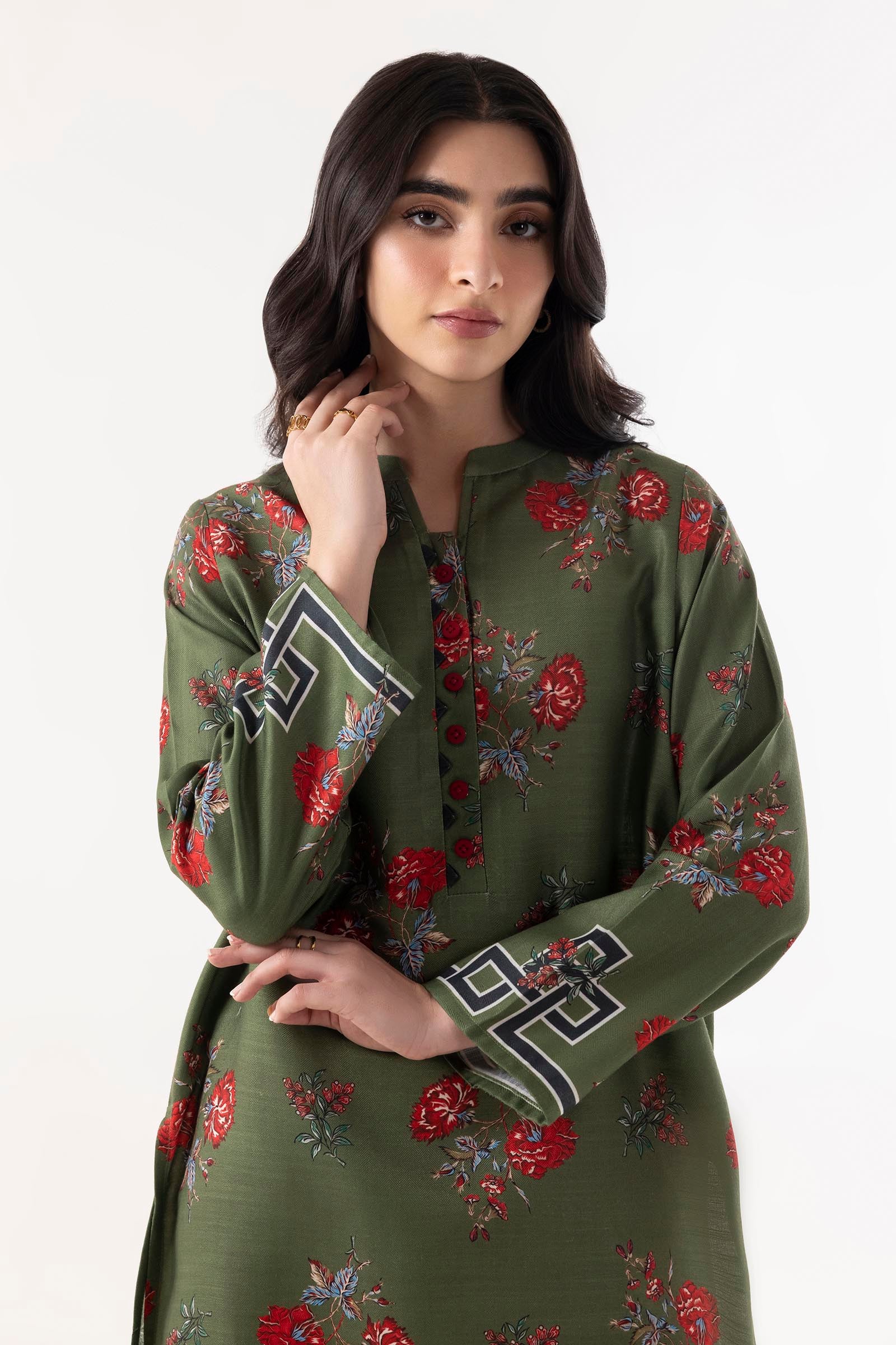 Stitched Basic Printed Shirt + Culotte Secondary image